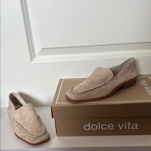 Dolce Vita Tan Flats Suede Slip-On Loafers